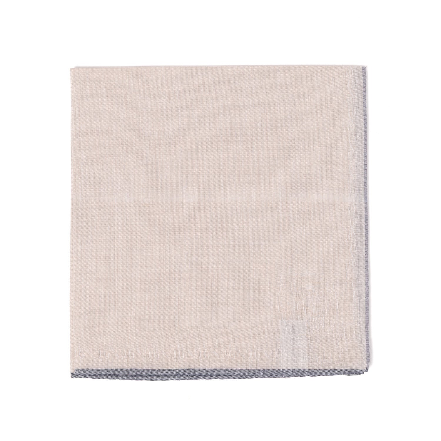 Einstecktuch "Vintage Jacquard 1960" aus reiner Baumwolle - Handrolliert